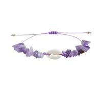JZWCHQ Joyería Pulsera de conchas marinas - Peeds de concha de piedra Pulseras para mujeres Hombres tejidos a mano Amistad de amistad Joyería