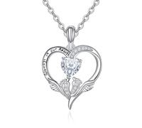 JZWCHQ Joyería Regalos de simpatía por la pérdida de un ser Querido Plata de Ley Aborto espontáneo Joyería Memorial Duelo Recuerdo Regalo Joyería para niñas