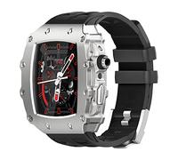 JZWCHQ Kit de ensamblaje de estuche de metal de reloj de goma, para 9 8 7 45 mm 6 5 4 SE 44 mm Reloj reemplazar anti-caza de deportes frescos de la pulsera de la banda para mujeres del reloj de moda