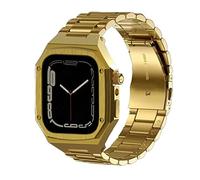 JZWCHQ Kit de modificación de la banda de la banda de acero metálico de la correa de la caja del bisel, para 9 8 7 6 6 5 4 SE 45 mm 44 mm Banda de reloj Reemplazar la actualización