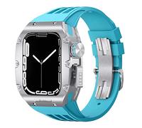 JZWCHQ Kit de modificación de la banda de relojes para 8 7 6 5 4 SE 44 mm Serie de 45 mm Reemplazo de reloj Kit de correa de reloj de lujo Sport Sport Wutband de goma