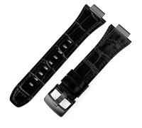 JZWCHQ Kit de modificación de lujo Caja de metal+Correa de cuero para banda de 44 mm de 45 mm Banda de reloj de brazalete para iWatch7 6 SE 45 mm Correas
