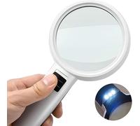 JZWCHQ LED LED LED Iluminado APLIGACIÓN VIDRIA 30X Lectura portátil con 3 Luces para Personas Mayores Lectura de degeneración Macular e inspección de Pasatiempos Matrimonio
