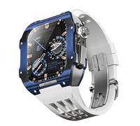 JZWCHQ Ligera de fibra de carbono Caja de cajas de fluoración Fluorubber ， para 44/45 mm 8/8/7/6/5/4 Kit de actualización de la correa de reemplazo de la serie