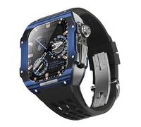 JZWCHQ Ligera de fibra de carbono Caja de cajas de fluoración Fluorubber ， para 44/45 mm 8/8/7/6/5/4 Kit de actualización de la correa de reemplazo de la serie