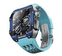 JZWCHQ Ligera de fibra de carbono Caja de cajas de fluoración Fluorubber ， para 44/45 mm 8/8/7/6/5/4 Kit de actualización de la correa de reemplazo de la serie