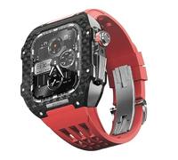 JZWCHQ Ligera de fibra de carbono Caja de cajas de fluoración Fluorubber ， para 44/45 mm 8/8/7/6/5/4 Kit de actualización de la correa de reemplazo de la serie