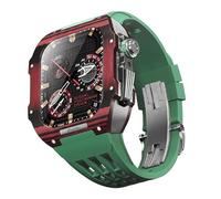 JZWCHQ Ligera de fibra de carbono Caja de cajas de fluoración Fluorubber ， para 44/45 mm 8/8/7/6/5/4 Kit de actualización de la correa de reemplazo de la serie