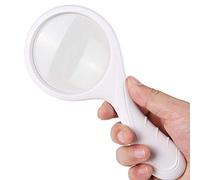 JZWCHQ Lupa de Mano, Lupa de 85 mm, Aumento de 5X - Lupa de Ding para Personas Mayores D, Baja visión, Pasatiempos y Manualidades El vasto océano (Blanco) (Blanco)