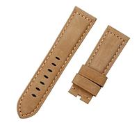 JZWCHQ Luxury Brand Watchband retro 22 mm de 24 mm Vintage Calf Horse Nubuck Leather For Panerai Strap Watch Band Buckle