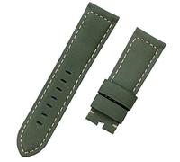 JZWCHQ Luxury Brand Watchband retro 22 mm de 24 mm Vintage Calf Horse Nubuck Leather For Panerai Strap Watch Band Buckle