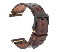 JZWCHQ Maikes - Correa de reloj de cuero genuino para la correa de reloj galaxia 20 mm 22 mm 24 mm banda de reloj Timex Omega pulseras, 24mm, A