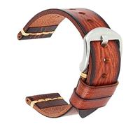 JZWCHQ Maikes - Correa de reloj de cuero genuino para la correa de reloj galaxia 20 mm 22 mm 24 mm banda de reloj Timex Omega pulseras, 22mm, A