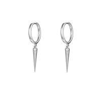 JZWCHQ Minimalista Spike Dangle Drop Hoop Pendientes para Mujeres niñas 925 Charmos de Plata esterlina Hoops Cartílago Cartílago Tragus Helix Wrap Geométrico Hipoalergénica Fashion Punk Personalizada