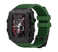 JZWCHQ Mira Combo de correa de caja, para la serie 44 mm 6 5 4 SE 45 mm Series 9 8 7, para el kit de modificación de lujo de banda iwatch