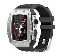 JZWCHQ Mira Combo de correa de caja, para la serie 44 mm 6 5 4 SE 45 mm Series 9 8 7, para el kit de modificación de lujo de banda iwatch