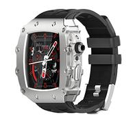 JZWCHQ Mira Combo de correa de caja, para la serie 44 mm 6 5 4 SE 45 mm Series 9 8 7, para el kit de modificación de lujo de banda iwatch