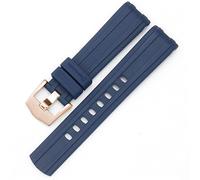 JZWCHQ Mira la banda para Omega Seamaster 007 Planet Ocean At150 Pin Hebilla Silicona Reloj Strap Accesorios de reloj Pulseras Ratio de goma