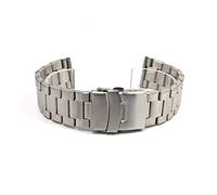JZWCHQ Mira la correa de acero inoxidable banda de reloj de acero inoxidable 20 mm 22 mm STRAP STRAP STRAP DOBLE PRESIÓN SEGURO MEDILLA DE METALLA DE METAL