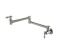 JZWCHQ Montaje de Pared de Grifo de maricón Plegable, Grifo de la Pared del Grifo de latón sólido.