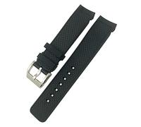 JZWCHQ Para IWC Aquatimer IW329001 IW376803 Correa de reloj de silicona negra impermeable correa de reloj de 22 mm sistema de cambio rápido correa de goma, 22mm, A