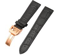 JZWCHQ Para IWC Bertofino Pilot Mark 20 mm 22 mm Watchband Alligator Silicona de cuero Suelle de goma de goma