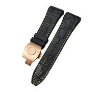 JZWCHQ Para la banda de reloj Franck Muller Band de 28 mm Cow Watch Watch Strap Bandas de reloj de hebilla plegable de goma de goma para hombres Pulsera