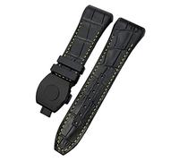 JZWCHQ Para la banda de reloj Franck Muller Band de 28 mm Cow Watch Watch Strap Bandas de reloj de hebilla plegable de goma de goma para hombres Pulsera