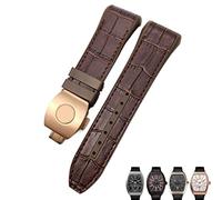 JZWCHQ Para la banda de reloj Franck Muller Band de 28 mm Cow Watch Watch Strap Bandas de reloj de hebilla plegable de goma de goma para hombres Pulsera