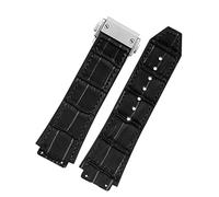 JZWCHQ Para Strap Big Bang Watchband Sea inoxidable Herramienta Free Hool Men New Real Cow Cuero Rubber Band de 26 * 19 mm