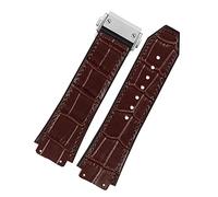 JZWCHQ Para Strap Big Bang Watchband Sea inoxidable Herramienta Free Hool Men New Real Cow Cuero Rubber Band de 26 * 19 mm