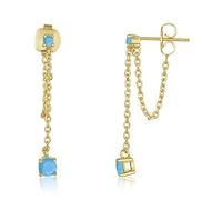 JZWCHQ Pendientes de Cadena Coloridos 100% exquisitos para Mujeres Piercing Tarings Jewelry