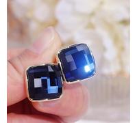 JZWCHQ Pendientes de Cristal para Mujeres, Bordes Cuadrados geométricos, Joyas de Boda