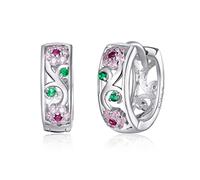 JZWCHQ Pendientes de Esmalte de Esmalte Rosado para Mujeres Regalo de joyería Fina