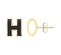 JZWCHQ Pendientes geométricos chapados de Oro de 18 km de Acero hipoalergénico H, diseño geométrico Chapado en Oro de Acero Inoxidable de 18 km para Diarios y Regalos (Rojo/Blanco/Negro)