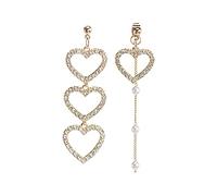 JZWCHQ Pendientes para Mujeres, Pendientes de Cuero para Mujeres para Mujeres Pendientes de Borla de Perla con arándanos de Diamante de Diamantes