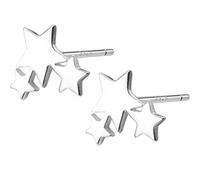 JZWCHQ Pendientes para Mujeres, Pendientes de Estrellas S925 Fashion Fashion Fashion Cinco Puntas de Pareja de Estrellas de Cinco Puntas Simples.