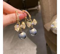 JZWCHQ Pendisores de circón espumoso Pendientes largos para mujeres Joyas de boda Regalos de cumpleaños