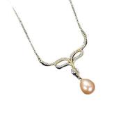 JZWCHQ Perlas Naturales Colgantes Colgantes en Forma de 925 Collares Joyas Finas para Mujeres Navidad Navidad