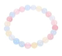 JZWCHQ Pulsera de cuentas de joyería para niñas para mujeres joyas estéticas de joya elástica pulsera elástica unisex decoración de cristal natural redonda accesorios de aspecto elegante