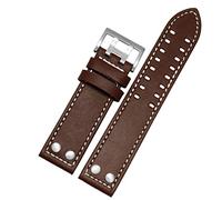 JZWCHQ Pulsera de cuero Reloj Spista de 20 mm Banda de 22 mm para Aviation H77755533 H77616533 Banda de relojes de cuero genuino