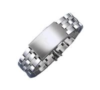 JZWCHQ Pulsera de reloj compatible con Tissot 1853 PRC200 T17 T461 T055 T014 Hombres Floldea Correa Ratio de reloj de acero inoxidable Cadena de banda de acero inoxidable 19 mm de 20 mm (20 mm)