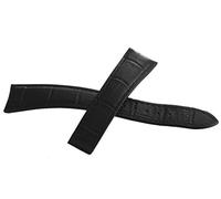 JZWCHQ Raymond Weil 20 mm Strap de banda de reloj de cuero negro v3.15