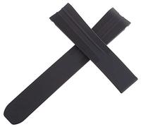 JZWCHQ Raymondweil Men 21 mm Strapa de banda de reloj de goma negra I3.16