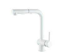 JZWCHQ Toque de Cocina Toque Giratorio girando a Aguas frías Manejo de la Cocina Mezcladora de Cocina Tap de Acero Inoxidable-Negros