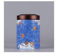 JZWCHQ Urna funeraria para Cenizas para Adultos y Mascotas, urnas humanas Medianas y Grandes, Mini, pequeñas cerámicas Hechas a Mano Recuerdo/k azul/99 * 4.02in/18in3