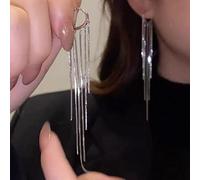 JZWCHQ Zircón con incrustación -Color Corazón Long Tassel Pendes Joyas para mujeres Regalo de cumpleaños