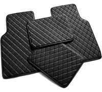 JZWJNFYY Coche Cuero Alfombrillas Alfombras Esterillas Forro para Audi RS3 2017-2022 Antideslizantes e Impermeable Alfombras Delanteras e traseras,A/Black