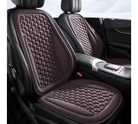 JZWJNFYY Protector para Asiento de Coche, para Opel Olympia Ascona Calibra Vectra Zafira Protector de Asiento Delantero para Conductor y Copiloto, Fundas Coche Asientos,Brown Front SetX2