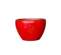 JZYANXBX Maceta de cerámica Interior, Gran Calibre, for Interior y Exterior, con Forma de árbol de la Fortuna, suculenta, Sencilla, for Dormitorio y decoración.(Red)